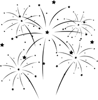 Feuerwerk Silhouette